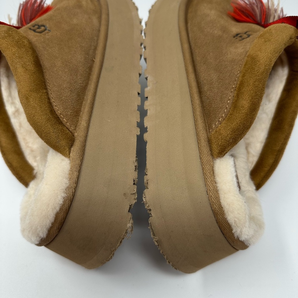 UGG TAZZLE Women's Slippers Suede Chestnut US 10 - Picture 11 of 12
